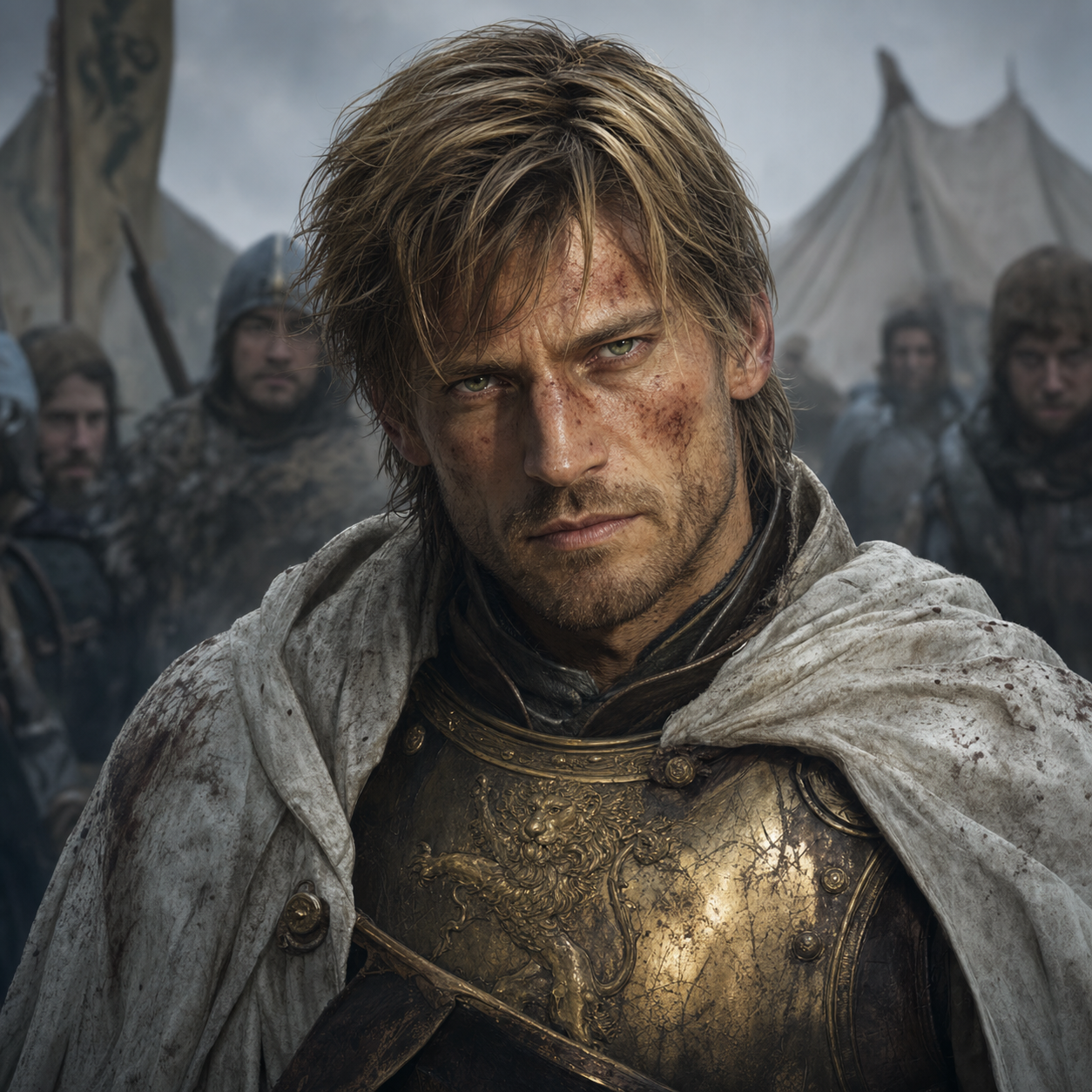 Portrait of Jaime Lannister as the proud captured Kingslayer after Riverrun.